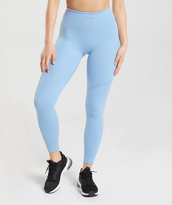 Dámské Legíny Gymshark Whitney Mesh Blankyt | CZ 3993WNB